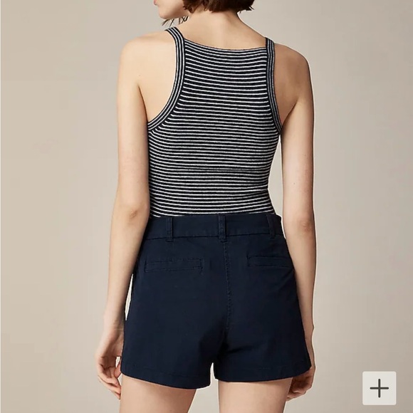 JCrew 4" Stretch Chino Short Navy Size 4 - Picture 4 of 7